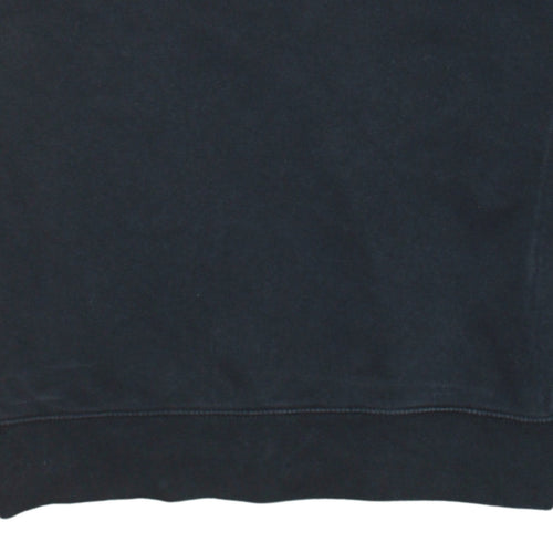 Nike Men's Black Pullover Sweatshirt Small Red Logo Crew Neck Fleece
