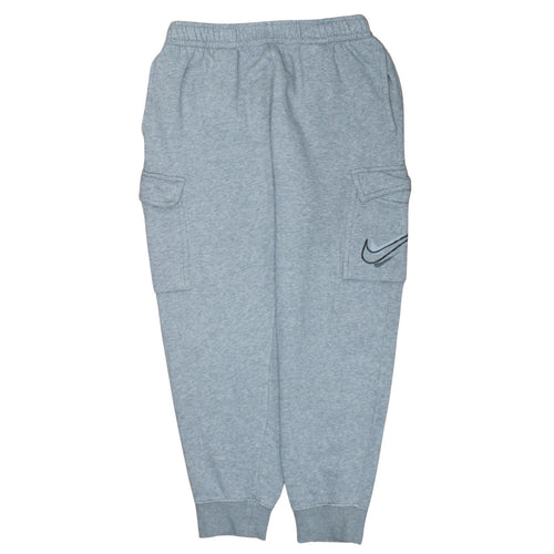 Nike Men’s Grey Cargo Jogger Trousers M Regular Fit Fleece
