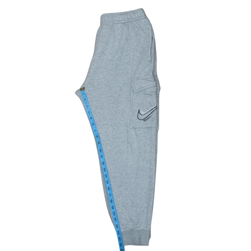 Nike Men’s Grey Cargo Jogger Trousers M Regular Fit Fleece