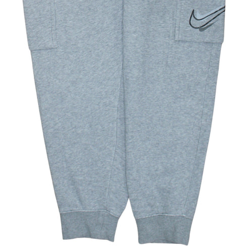 Nike Men’s Grey Cargo Jogger Trousers M Regular Fit Fleece