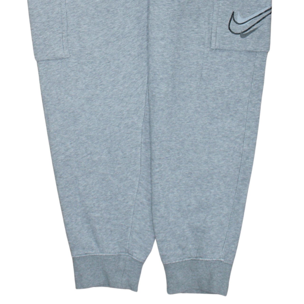 Nike Men’s Grey Cargo Jogger Trousers M Regular Fit Fleece