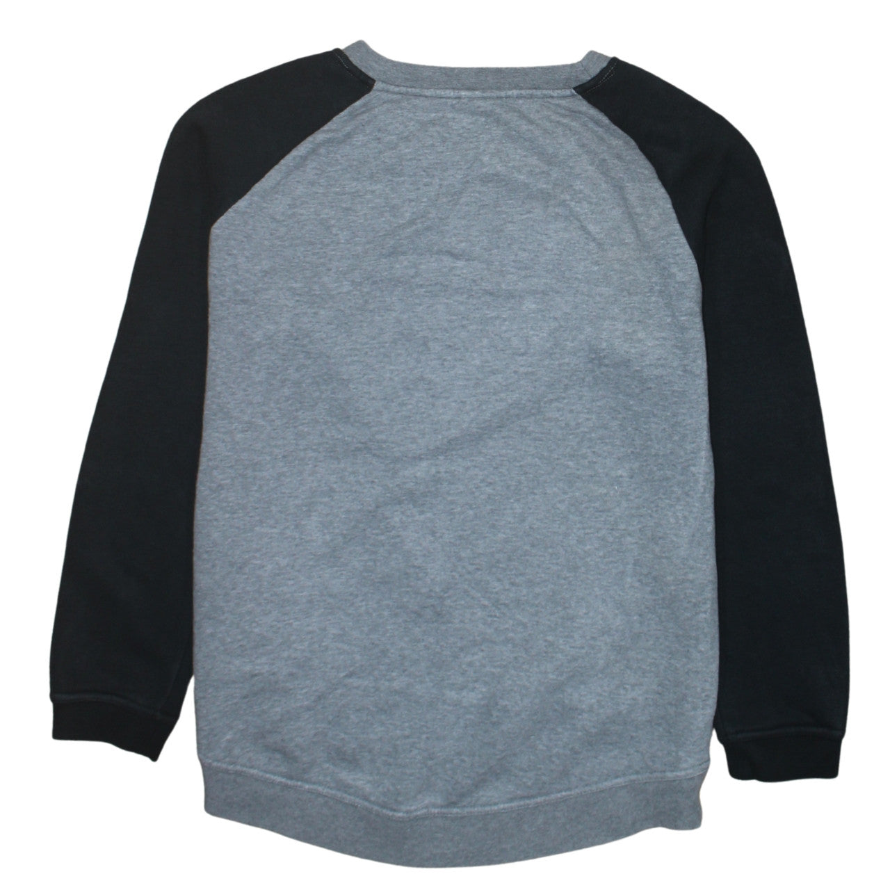 Nike Air Mens Grey Black Pullover Sweatshirt M Crew Neck Regular Fit