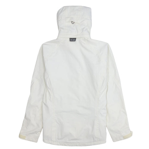 Adidas Women White Waterproof Hooded Rain Jacket Size 18