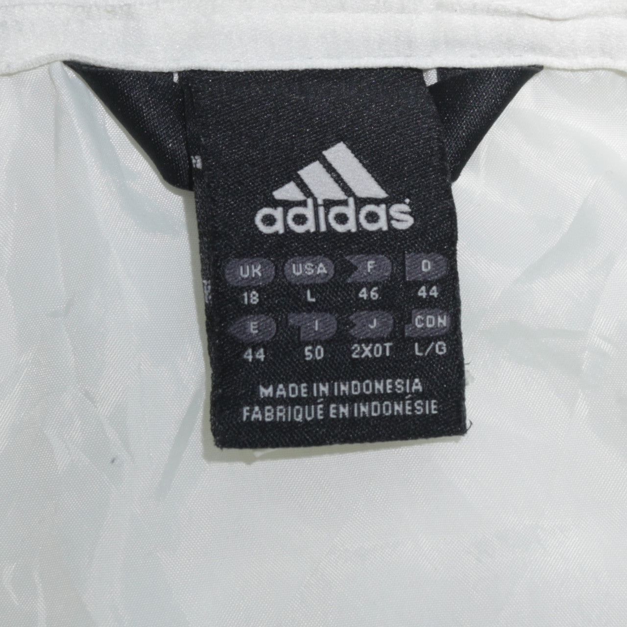 Adidas Women White Waterproof Hooded Rain Jacket Size 18