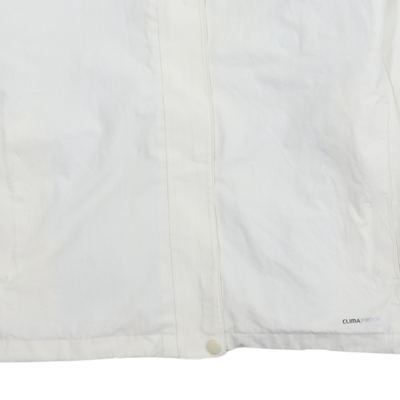 Adidas Women White Waterproof Hooded Rain Jacket Size 18