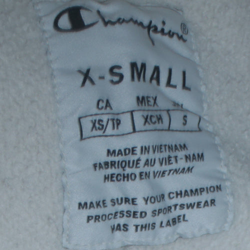 Champion Men's White XS Crew Neck Pullover Sweatshirt