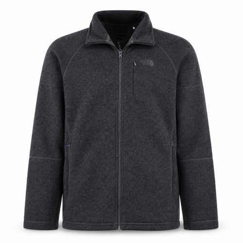 The North Face Men's Grey Fleece Full Zip Outdoor Jacket M