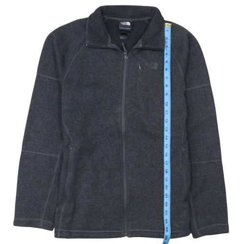The North Face Men's Grey Fleece Full Zip Outdoor Jacket M