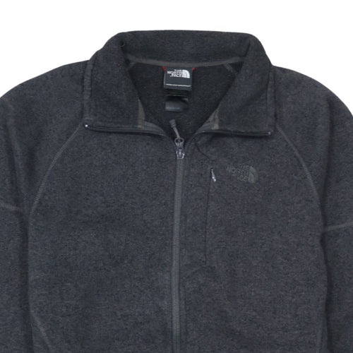 The North Face Men's Grey Fleece Full Zip Outdoor Jacket M