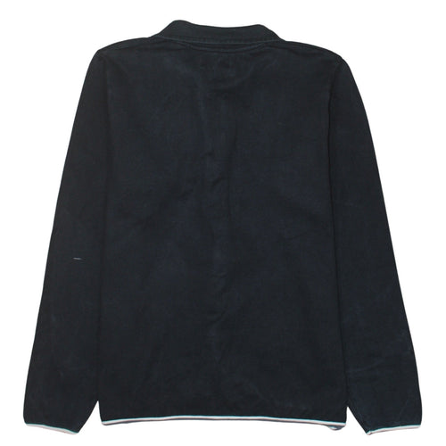 Fred Perry Men's Black Full Zip Collared Sweatshirt Size L