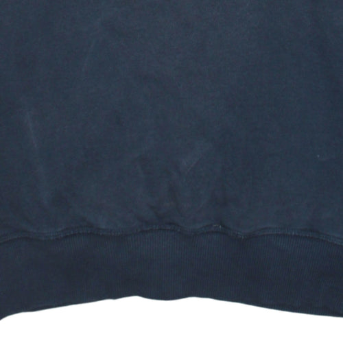 Timberland Men's Blue Crew Neck Regular Fit Cotton Sweatshirt S