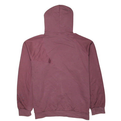 Adidas Womens Mauve Pullover Hoodie M Logo Graphic Cotton Blend