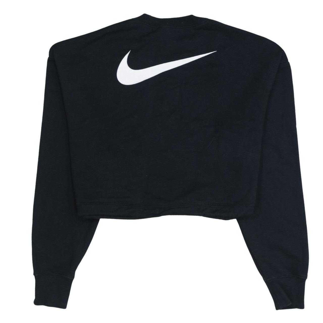 Nike Women's Black Small Cropped Pullover Sweatshirt