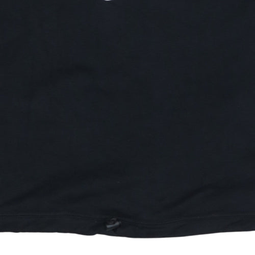 Nike Women's Black Small Cropped Pullover Sweatshirt