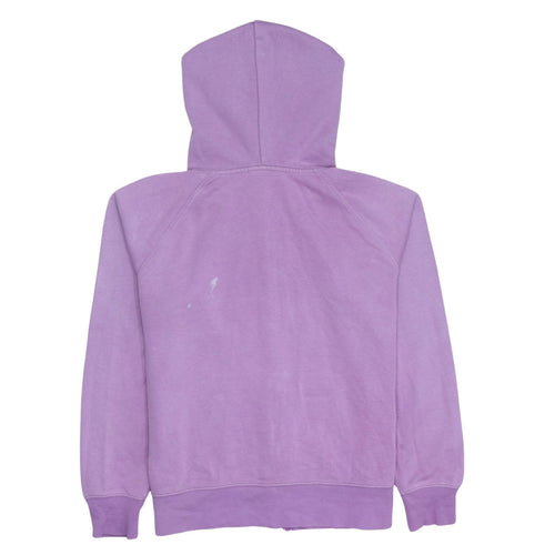 GAP Womens Purple Full Zip Hoodie Size L - Logo Casual Sweatshirt
