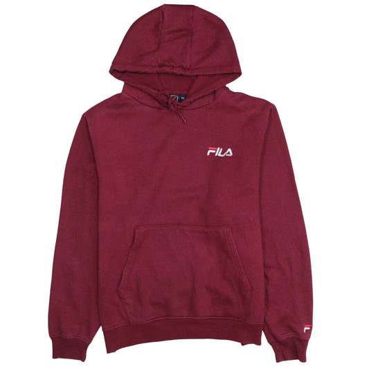 Fila Men’s Red 2XL Pullover Hoodie Embroidered Logo Sweatshirt