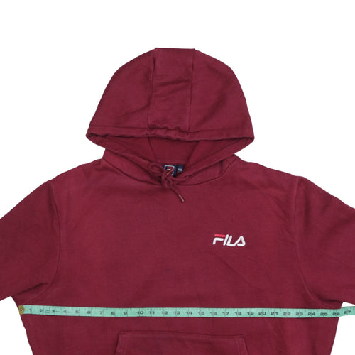 Fila Men’s Red 2XL Pullover Hoodie Embroidered Logo Sweatshirt