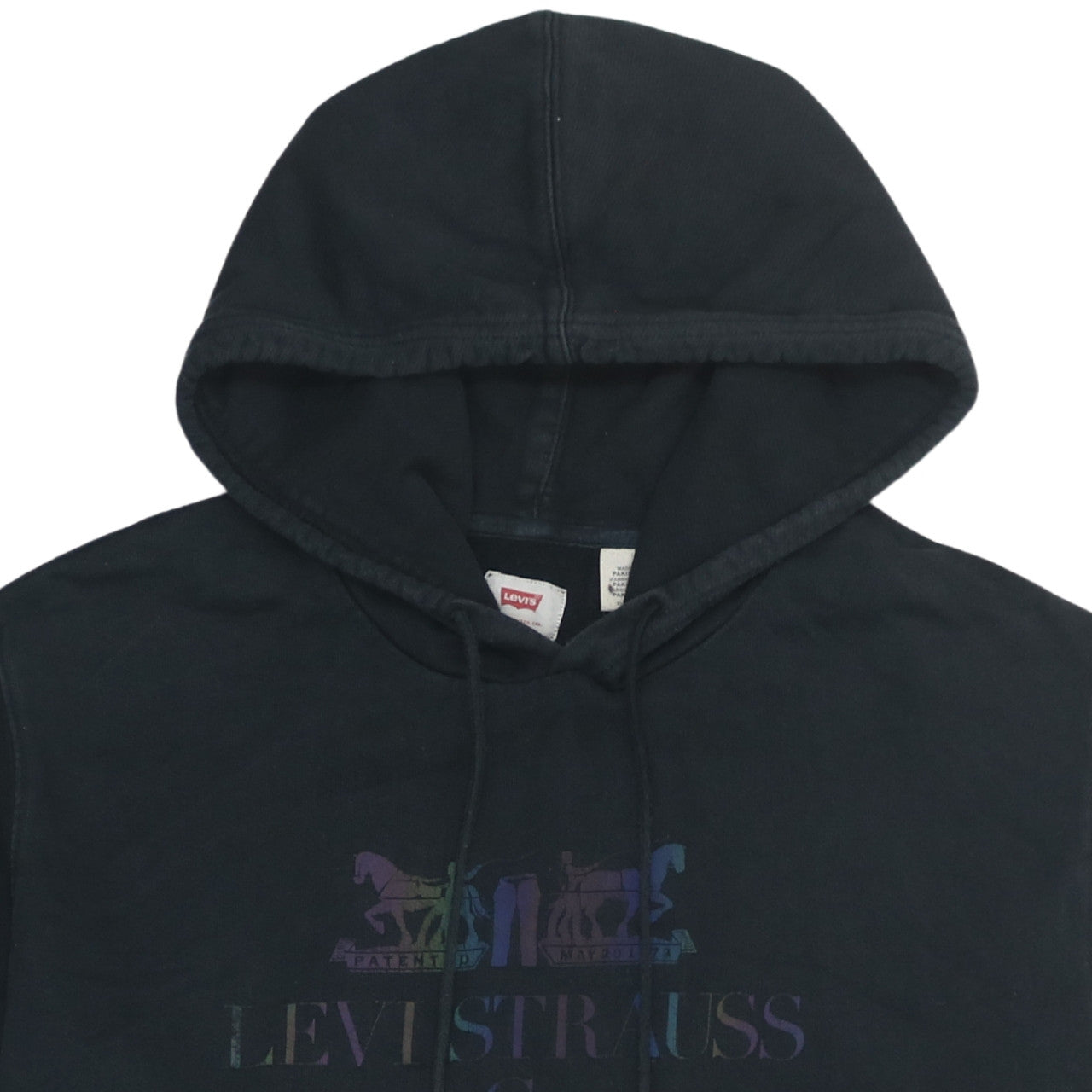 Levi's Men's Black Pullover Hoodie XL Graphic Logo Cotton Sweatshirt