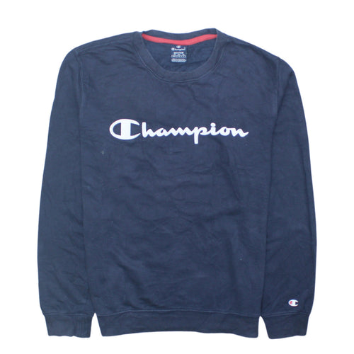 Champion Boys Navy Blue Crew Neck Sweatshirt 15-16 Years 2XL Pullover