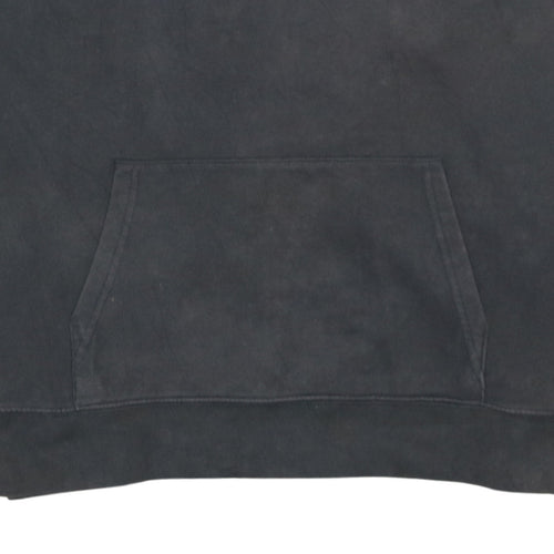 GAP Mens Black 2XL Pullover Hoodie Embroidered Logo Fleece