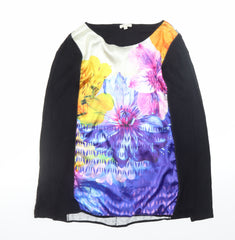River Island Womens Multicoloured Floral Tunic Blouse Size 10