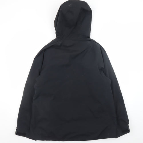 Uniqlo Men's Black S Down Puffer Hooded Jacket Water Resistant