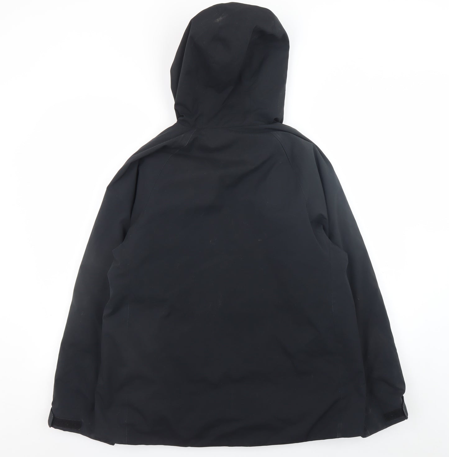Uniqlo Men's Black S Down Puffer Hooded Jacket Water Resistant