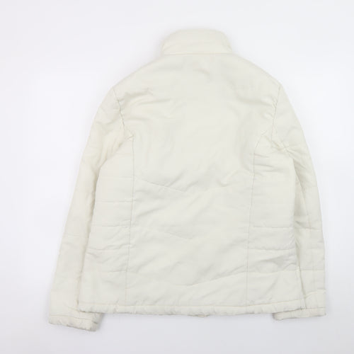 Store Twenty One Women Ivory Size 16 Puffer Jacket Full Zip