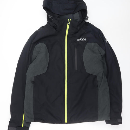 Nevica Men's Black M Ski Softshell Hooded Jacket Waterproof