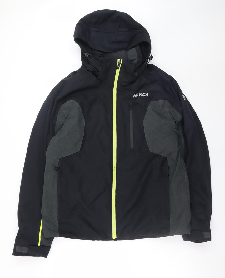 Nevica Men's Black M Ski Softshell Hooded Jacket Waterproof
