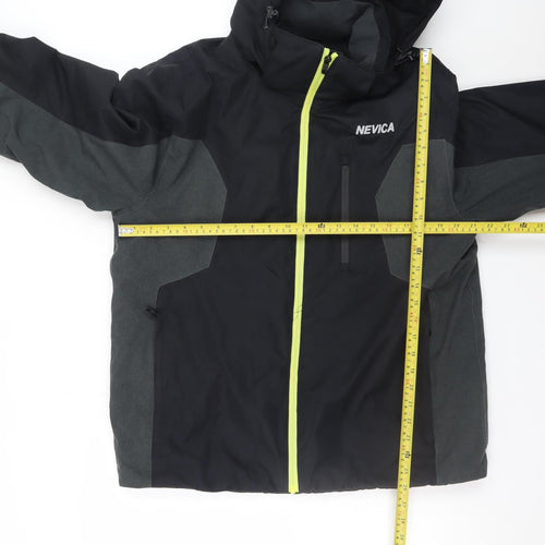 Nevica Men's Black M Ski Softshell Hooded Jacket Waterproof