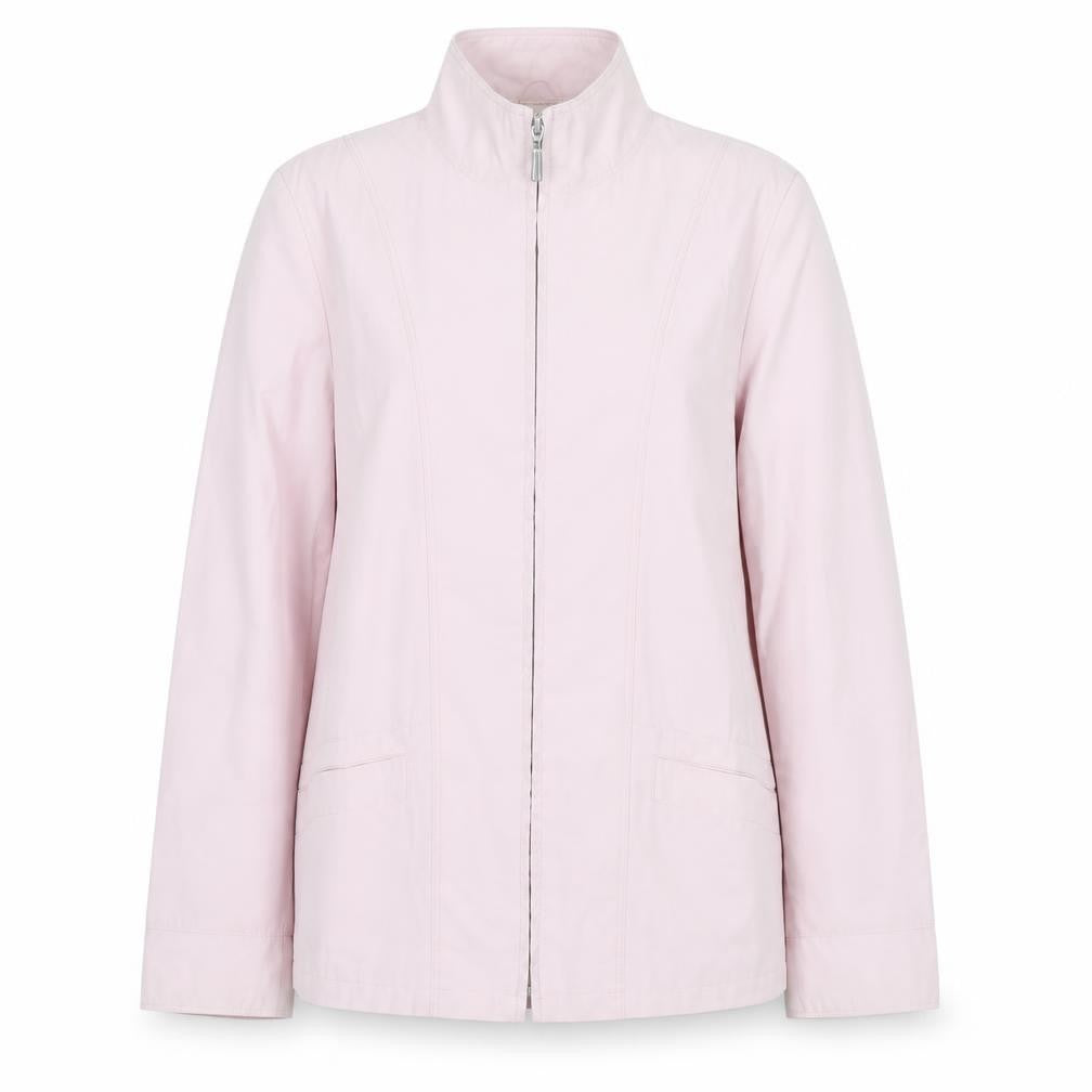 Front view of Debenhams Women Pink, size 12, Cotton Blend Zip Jacket