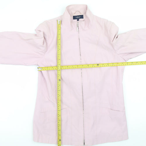Debenhams Women Pink Size 12 Cotton Blend Zip Jacket
