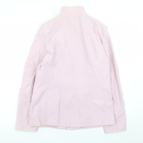 Debenhams Women Pink Size 12 Cotton Blend Zip Jacket