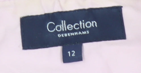 Debenhams Women Pink Size 12 Cotton Blend Zip Jacket