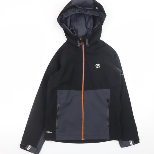 Dare 2b Boys Black Softshell Hooded Waterproof Jacket 9-10 Years