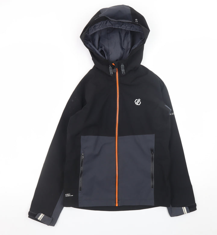 Dare 2b Boys Black Softshell Hooded Waterproof Jacket 9-10 Years