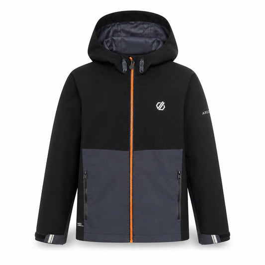 Dare 2b Boys Black Softshell Hooded Waterproof Jacket 9-10 Years
