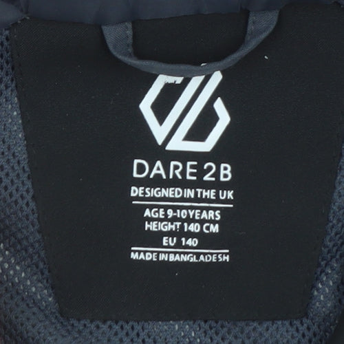 Dare 2b Boys Black Softshell Hooded Waterproof Jacket 9-10 Years
