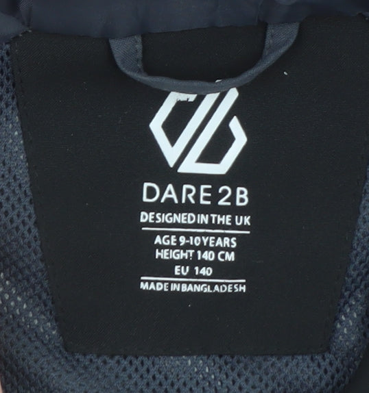 Dare 2b Boys Black Softshell Hooded Waterproof Jacket 9-10 Years