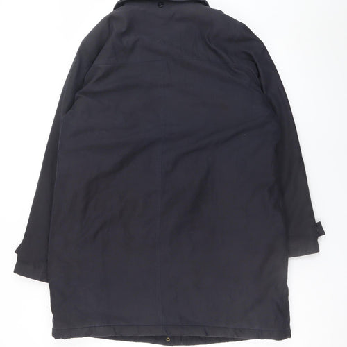 JFW Womens Black Size 16 Long Overcoat Lined Casual Coat