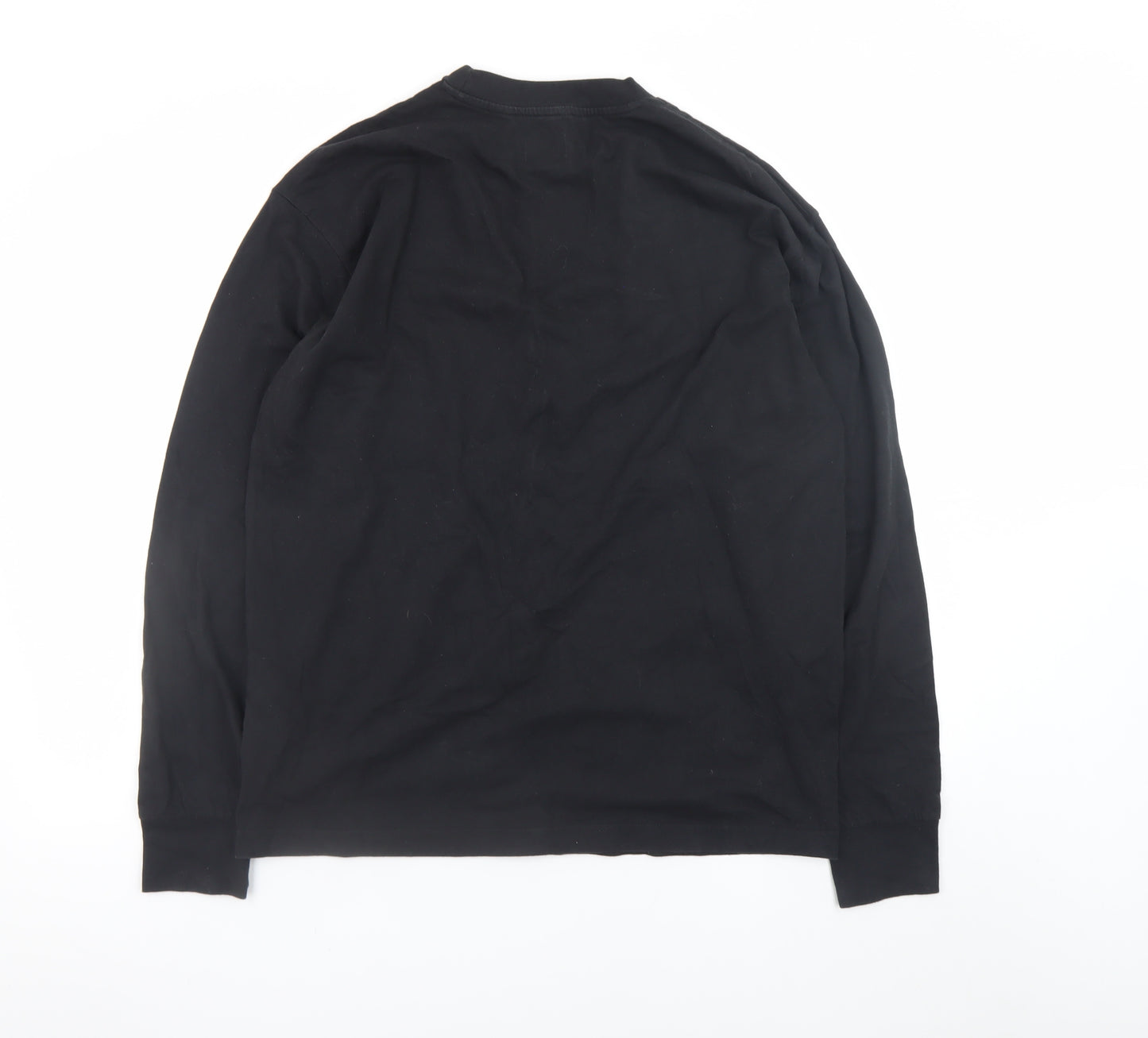 Levi's Men's Black Long Sleeve Crew Neck Logo T-Shirt Size M