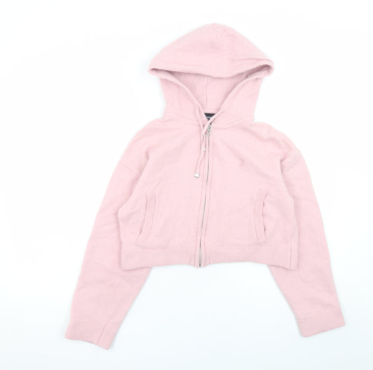 Juicy Couture Womens Pink Wool Blend Full Zip Hoodie XS