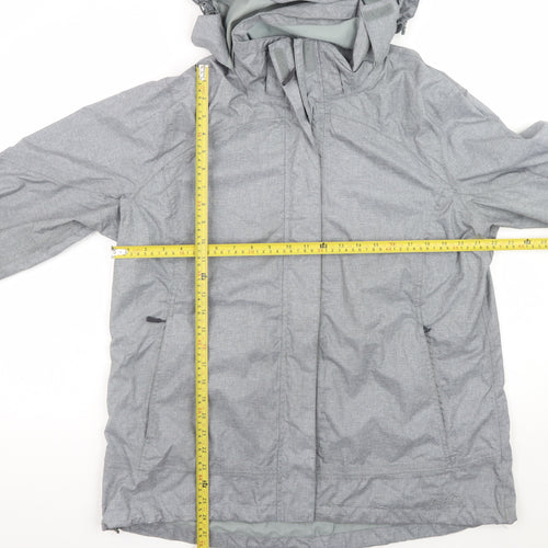 Peter Storm Men's Grey Waterproof Hooded Rain Jacket Size L
