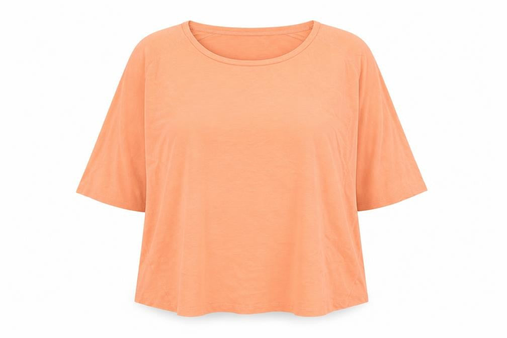 Hobbs Women’s Orange Cotton Jersey 3/4 Sleeve Relaxed T-Shirt XL