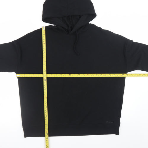 USA Pro Women's Black Hoodie UK 12 Pullover Hooded Sweatshirt