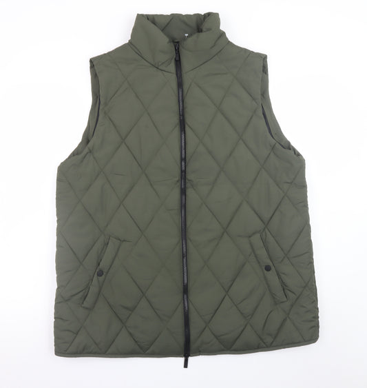 F&F Women’s Green Quilted Padded Waistcoat Size 20