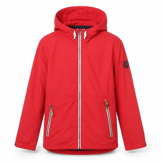 Next Boys Red Hooded Parka Jacket 12 Years Full Zip Lined Waterproof Style