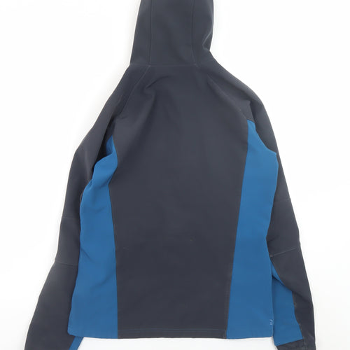 Quechua Boys Blue Softshell Hooded Outdoor Jacket 14-15 Years Windproof