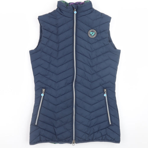 Aubrion Women's Blue Quilted Puffer Waistcoat XS